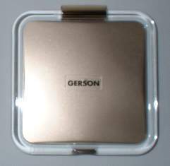 Miroir de sac carré GERSON "or"